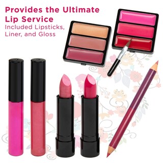 Foto 6 | Kit De Maquillaje Vokai 32 Sombras De Ojos, 6 Brillos De Labios Y 2 Varillas De Brillo De Labios - Venta Internacional.