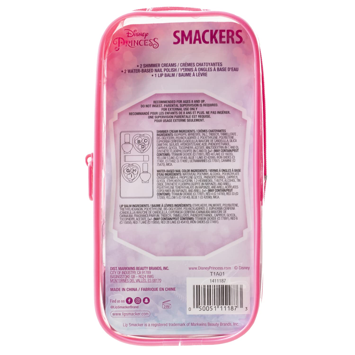 Foto 6 pulgar | Set De Maquillaje Lip Smacker Disney Princess Con Bolsa Para Niñas - Venta Internacional.