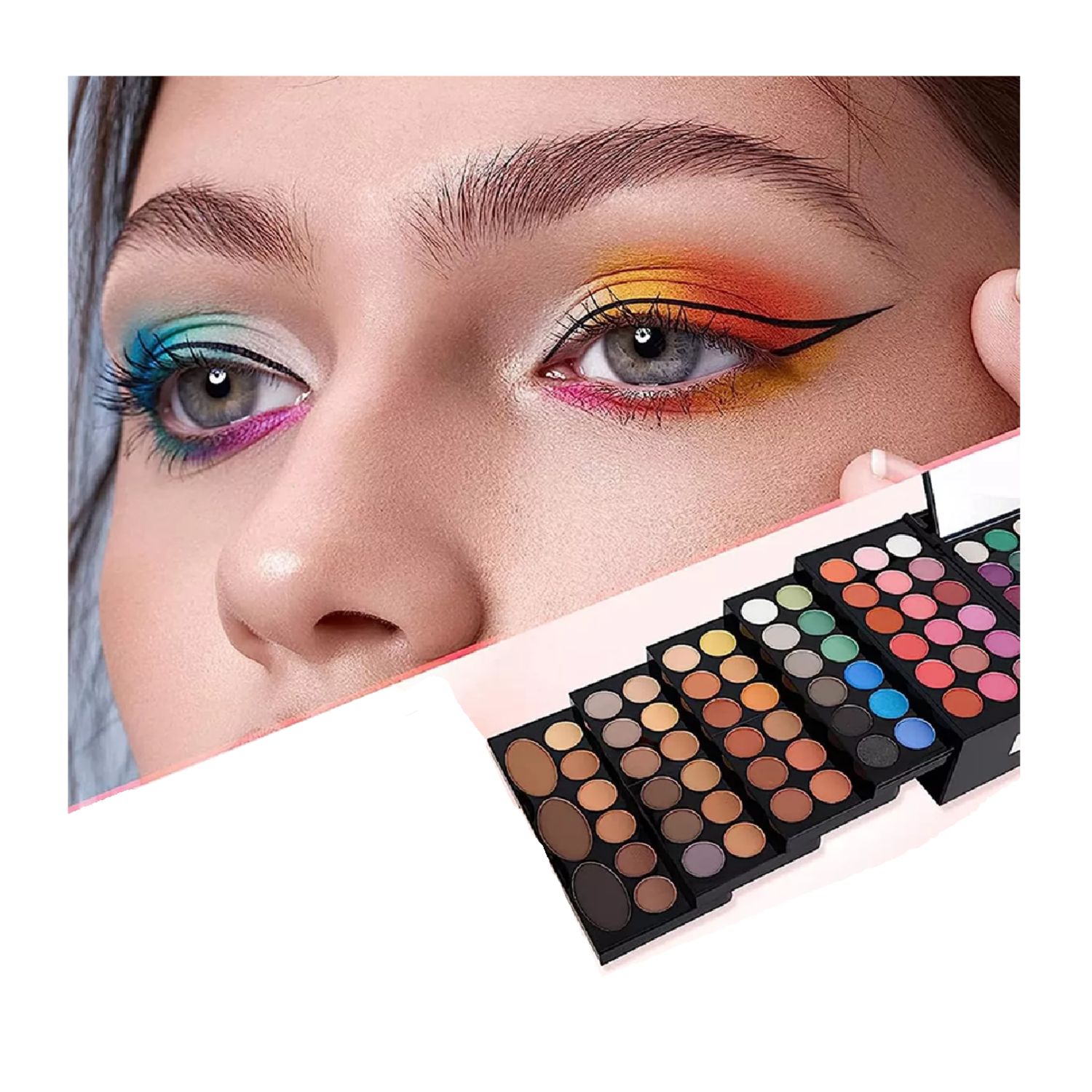 Foto 6 pulgar | 142 Colores De Sombra De Ojos Paleta Paleta De Maquillaje Belug Multicolor