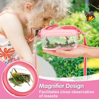 Foto 2 | Kit De Captura De Insectos Biubee, Kit De Captura De Insectos Con Red Para Mariposas, Color Rosa - Venta Internacional.