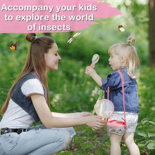 Foto 5 | Kit De Captura De Insectos Biubee, Kit De Captura De Insectos Con Red Para Mariposas, Color Rosa - Venta Internacional.