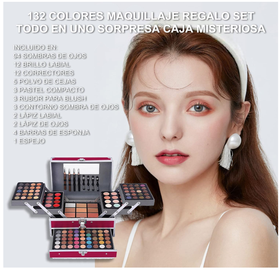 Foto 6 pulgar | Kit de Maquillaje Xtellar Estuche Profesional