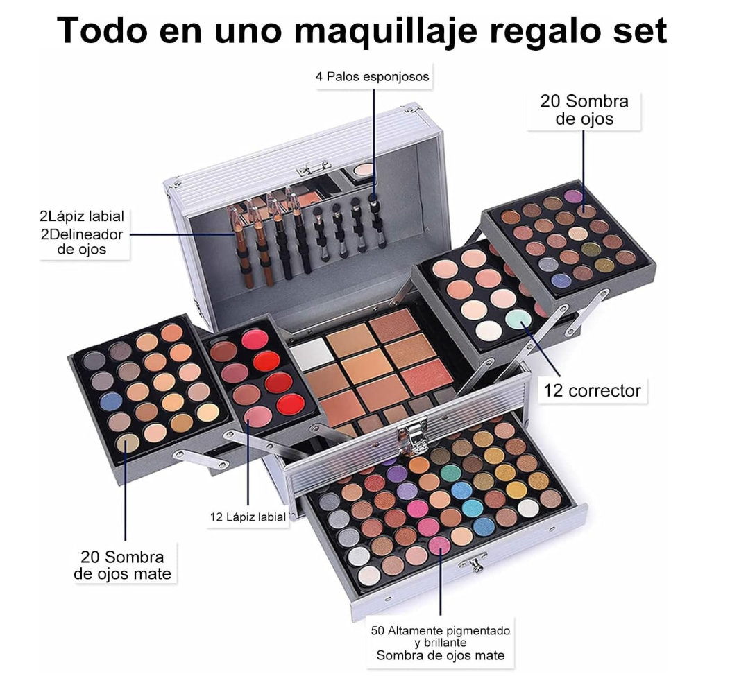 Foto 4 pulgar | Kit de Maquillaje Xtellar Estuche Profesional