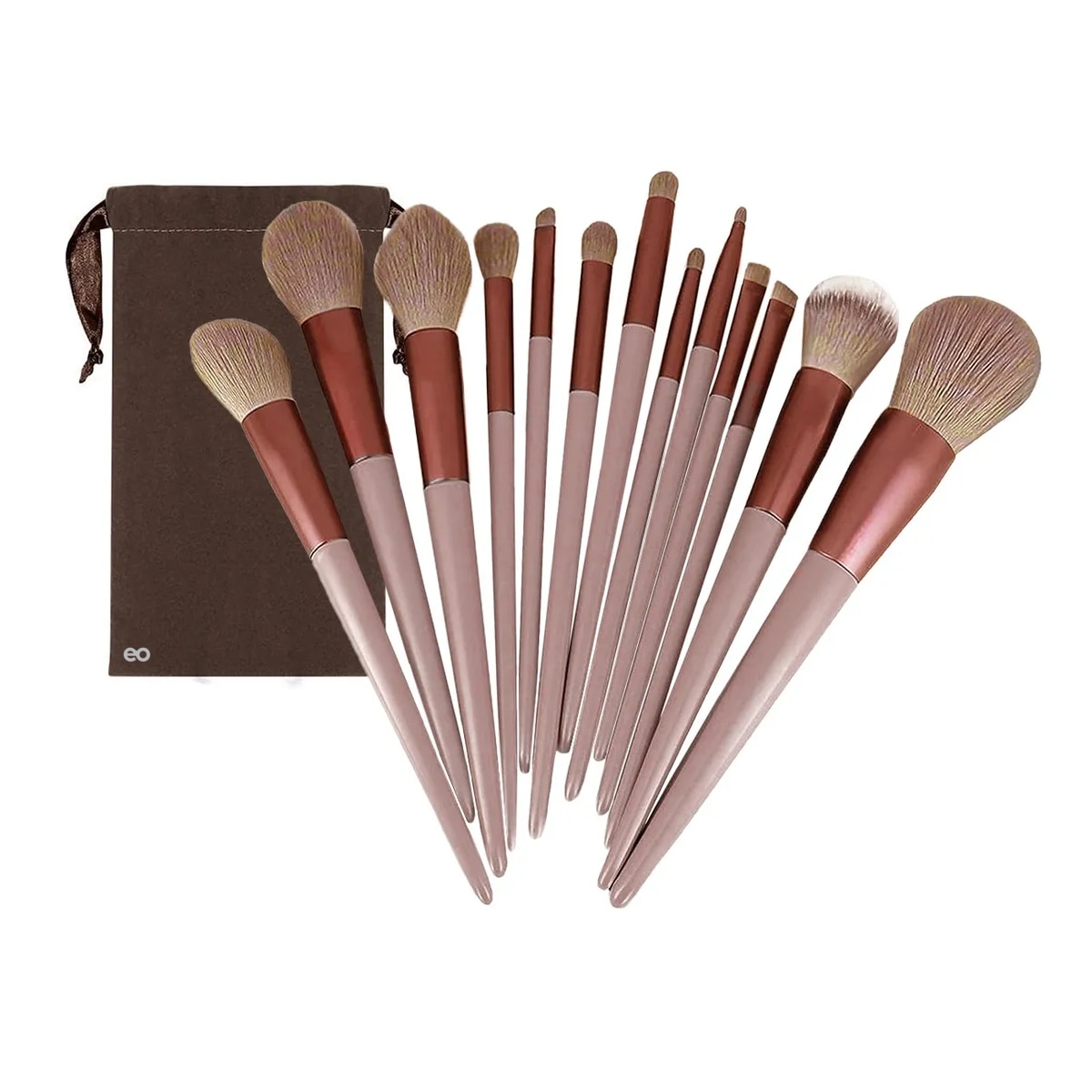Juego De Brochas Profesionales De 25 Piezas Con 13 Brochas Eo Safe Imports Esi-19039 Marron $559