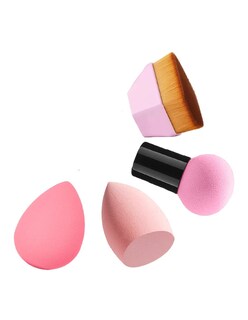 Foto 3 | Kit De Aplicadores De Maquillaje 4 Piezas + Gratis Termo Güish De Regalo