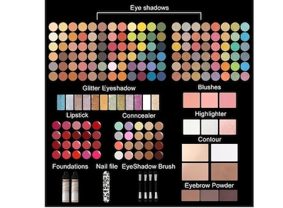 Foto 2 | 187 Xtellar Colores Paleta De Maquillaje Profesional Kit Combinado
