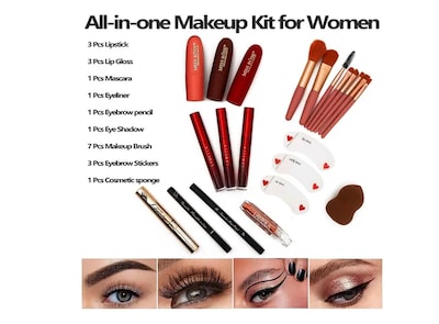 Foto 5 | 187 Xtellar Colores Paleta De Maquillaje Profesional Kit Combinado