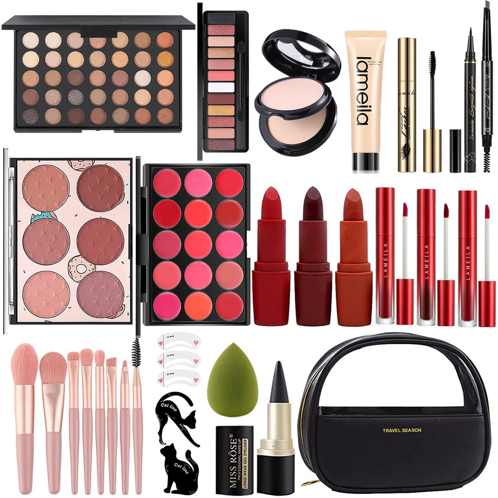 Kit De Maquillaje Completo Miss Rose M Kit De Maquillaje Completo Para Mujer - Venta Internacional. $839