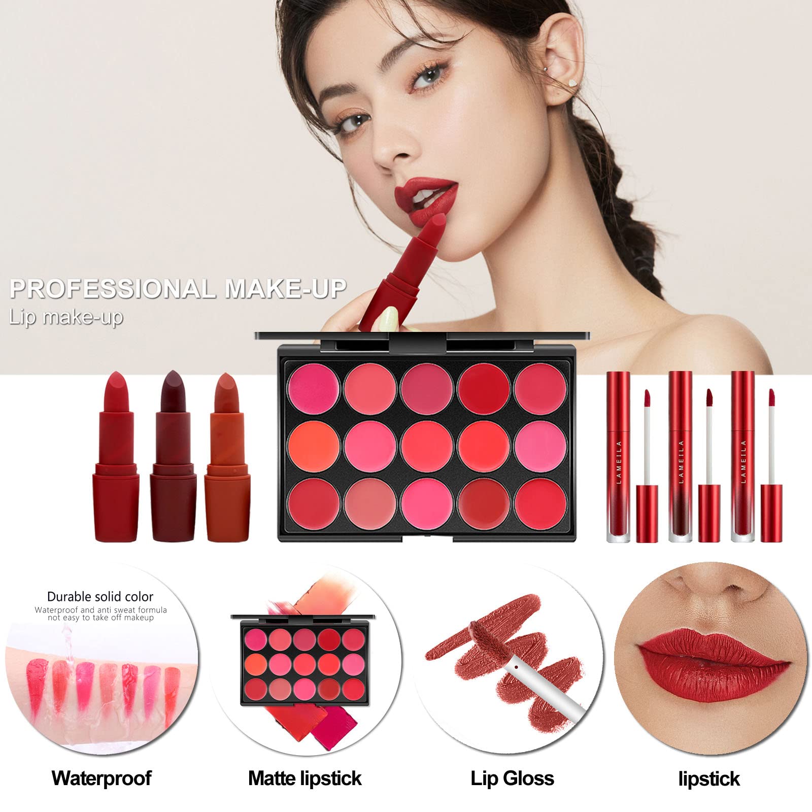 Foto 4 | Kit De Maquillaje Completo Miss Rose M Kit De Maquillaje Completo Para Mujer - Venta Internacional.
