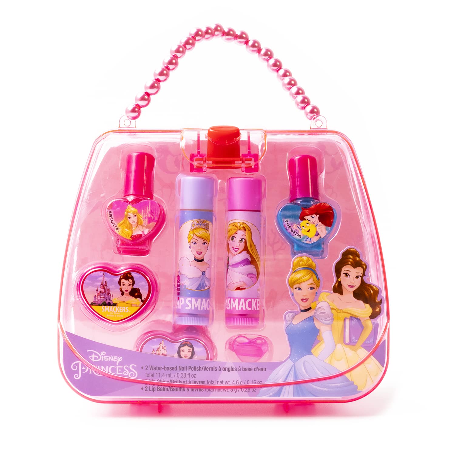 Foto 2 pulgar | Bolso Lip Smacker Disney Princess Con Bálsamo Labial Y Esmalte De Uñas - Venta Internacional.
