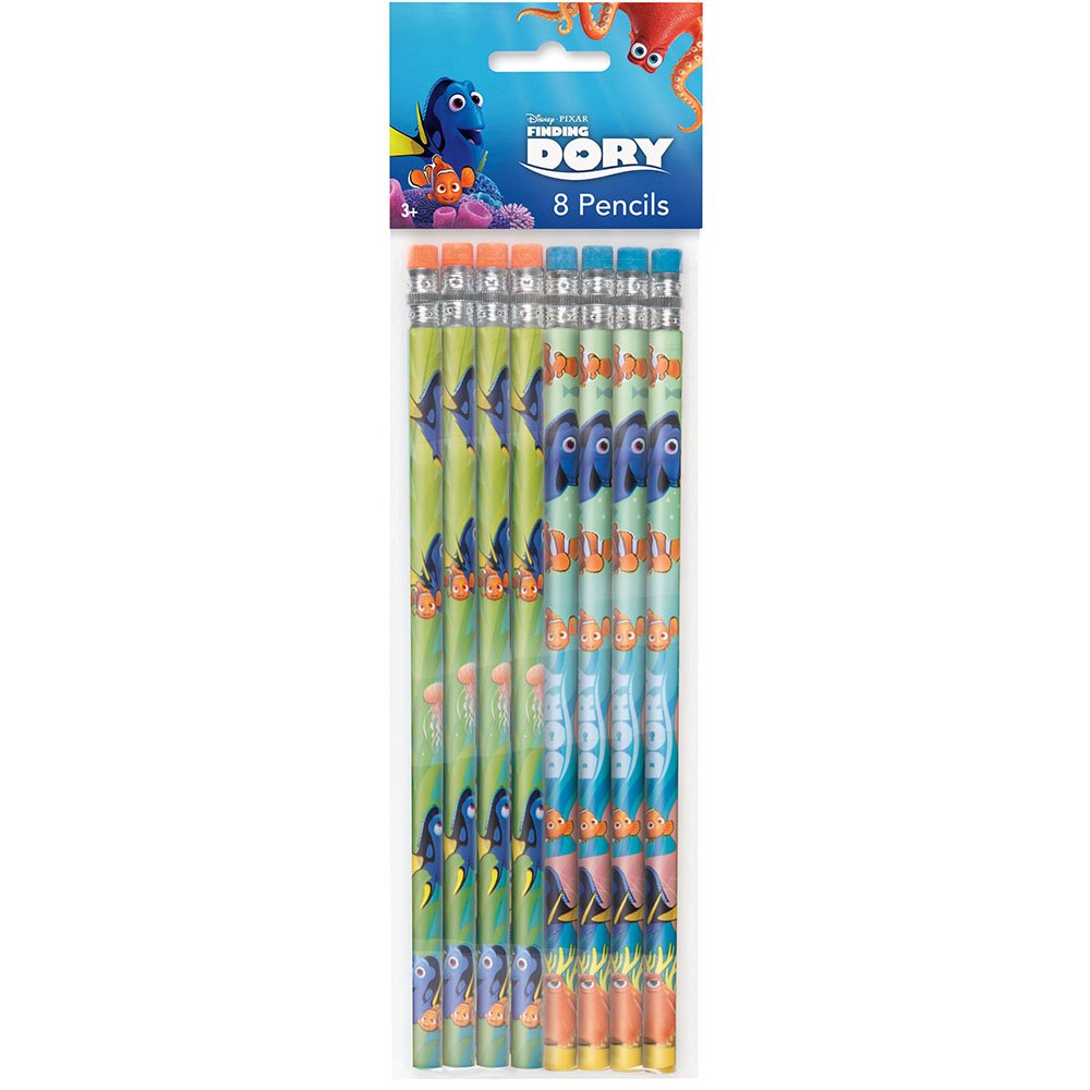 Foto 2 pulgar | Lápices De Fiesta Únicos De Disney Buscando A Dory, 8 Unidades, Diseños Variados - Venta Internacional.