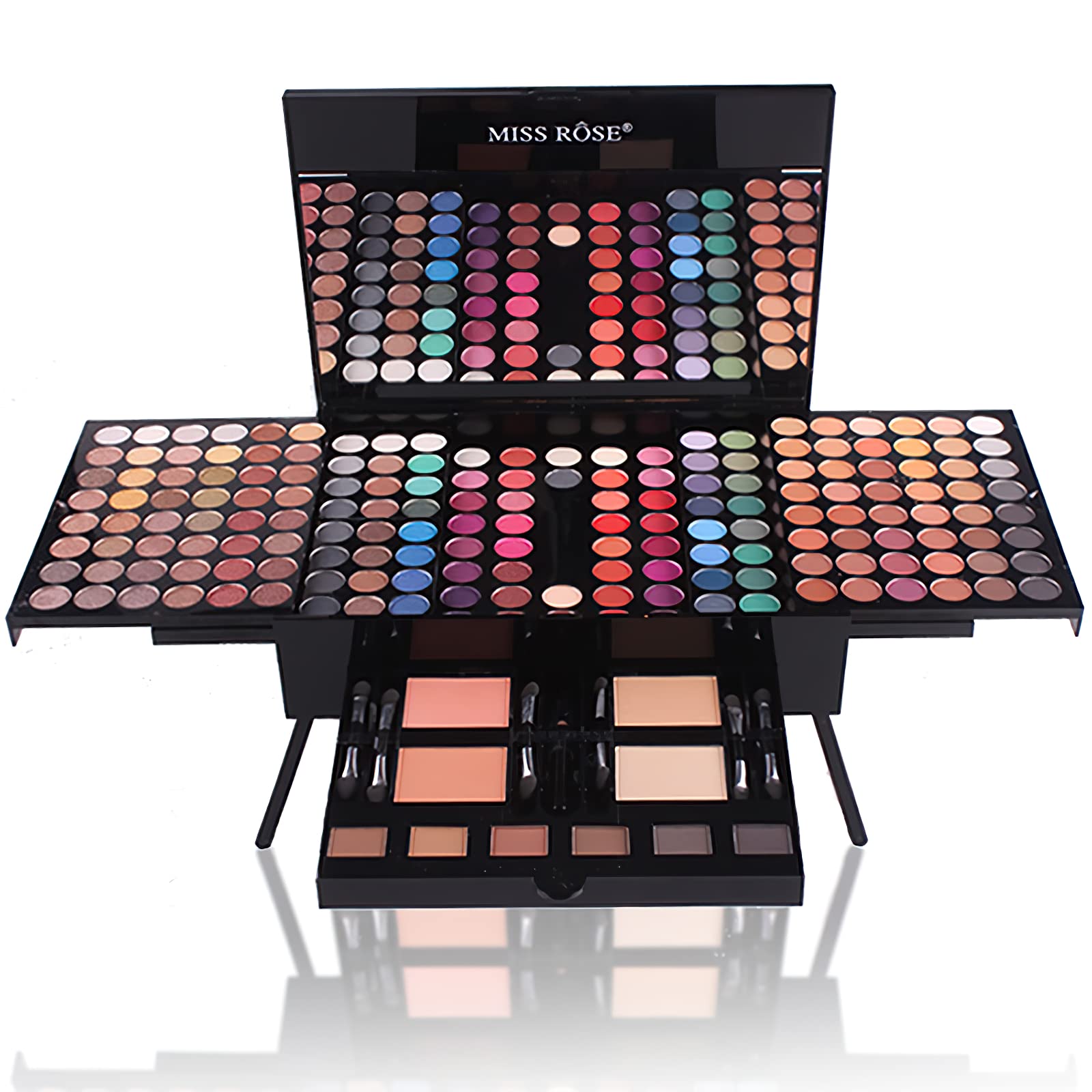 Foto 4 pulgar | Set De Maquillaje Miss Rose 190 Colores Con Sombra De Ojos, Colorete Y Más - Venta Internacional.