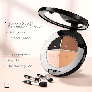Foto 2 | Set Estuche Perfeccionador Para Cejas Y Ojos L'bel 4.4g