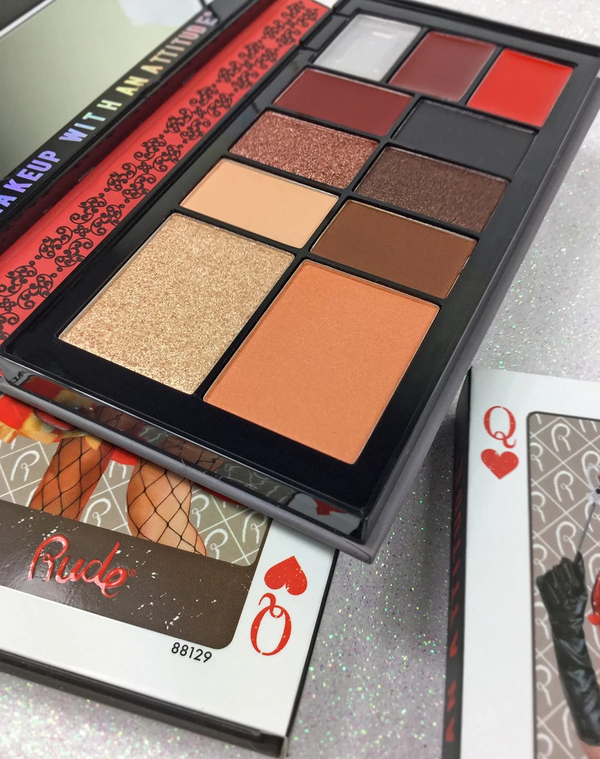 Foto 4 pulgar | Paleta De Maquillaje Rude Cosmetics Face Card Queen Of Hearts 15 Ml - Venta Internacional.