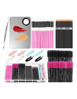 Foto 2 | Kit Paleta Para Maquillaje Profesional Con Espátula Y Cepillo + Gratis Termo Güish De Regalo