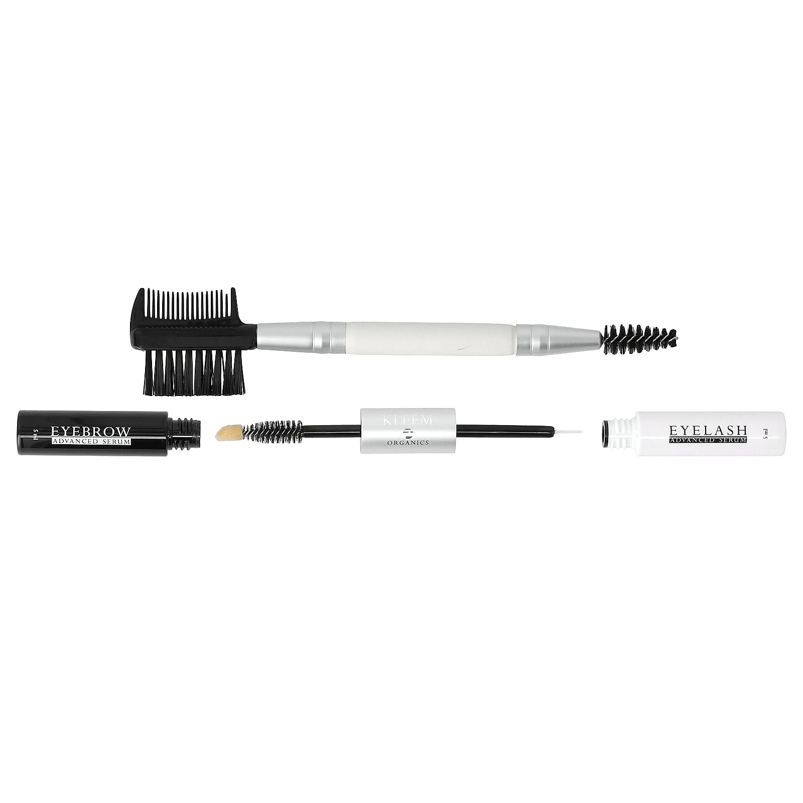 Set De Sérum Kleem Organics Para Realzar Pestañas Y Cejas  3 Piezas - Venta Internacional.