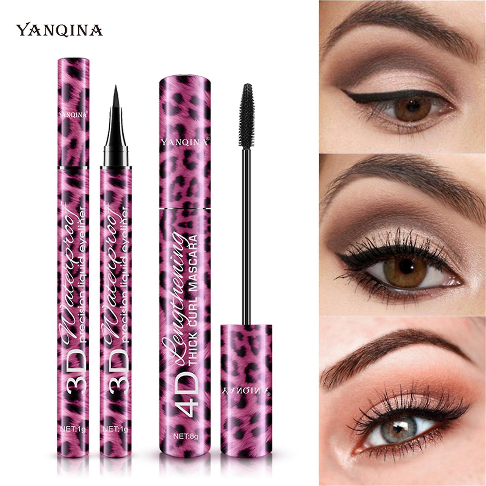 Foto 3 pulgar | Set Combinado De Delineador De Ojos Y Rímel  Maquillaje Impermeable Que No Se Decolora - Venta Internacional.