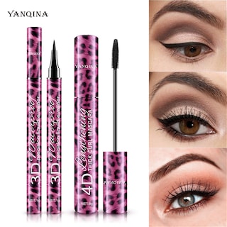 Foto 2 | Set Combinado De Delineador De Ojos Y Rímel Maquillaje Impermeable Que No Se Decolora - Venta Internacional.