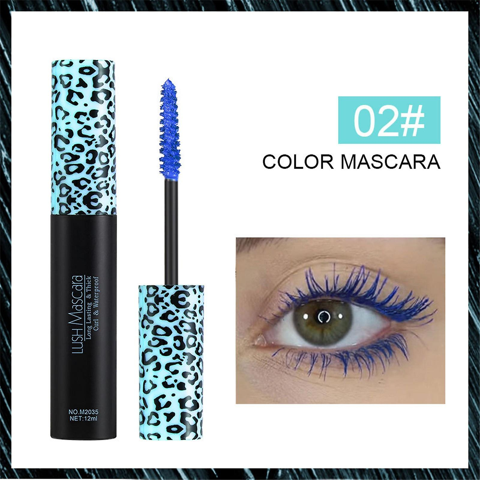 Foto 2 | Máscara Huoguo Color: Azul  Morado  Rizado De Larga Duración - Venta Internacional.