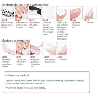 Foto 4 | False Nails Huoguo Ballet Tipo Uñas De Ballet Color Café Con Leche Y Perla 24 Unidades - Venta Internacional.