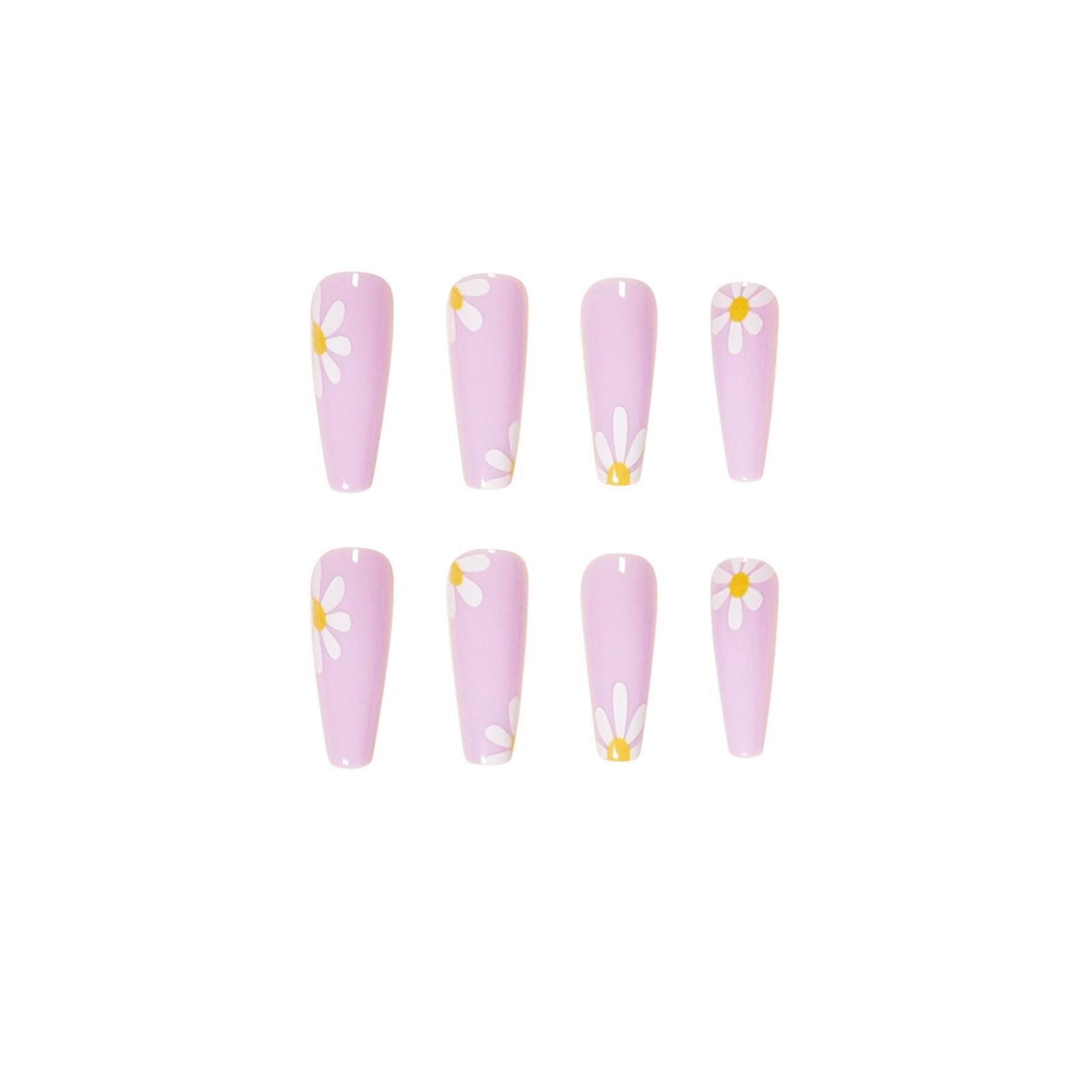 Prensas De Uñas Postizas  Extra Largas Y Coloridas  24 Piezas - Huoguo - Venta Internacional. $389