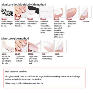 Foto 3 | Tableta De Uñas False Nails Huoguo Wear Finished 24 Unidades - Venta Internacional.