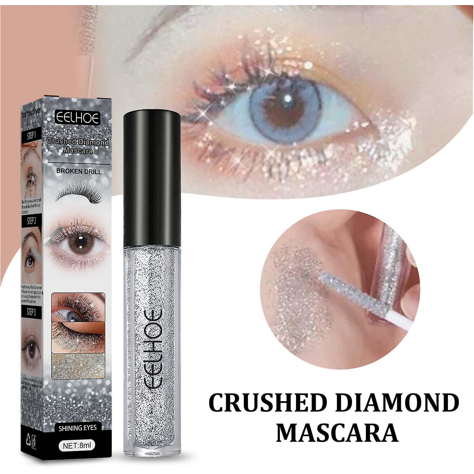 Foto 6 pulgar | Máscara Con Purpurina Huoguo Shiny Diamond  Resistente Al Agua  8 Ml - Venta Internacional.