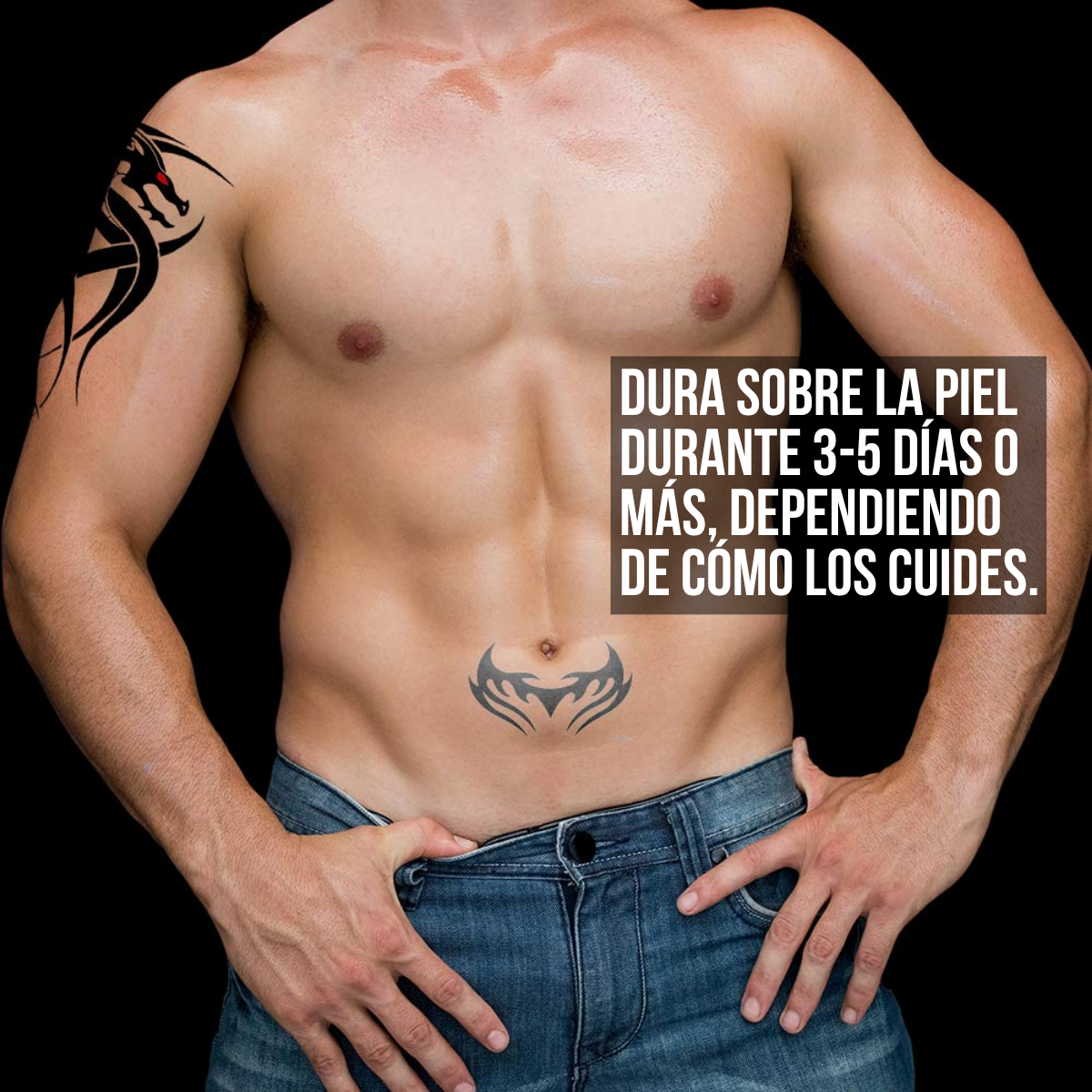 Foto 5 pulgar | 8 Plantillas Tatuajes Temporales Tatoo Impermeable Grandes