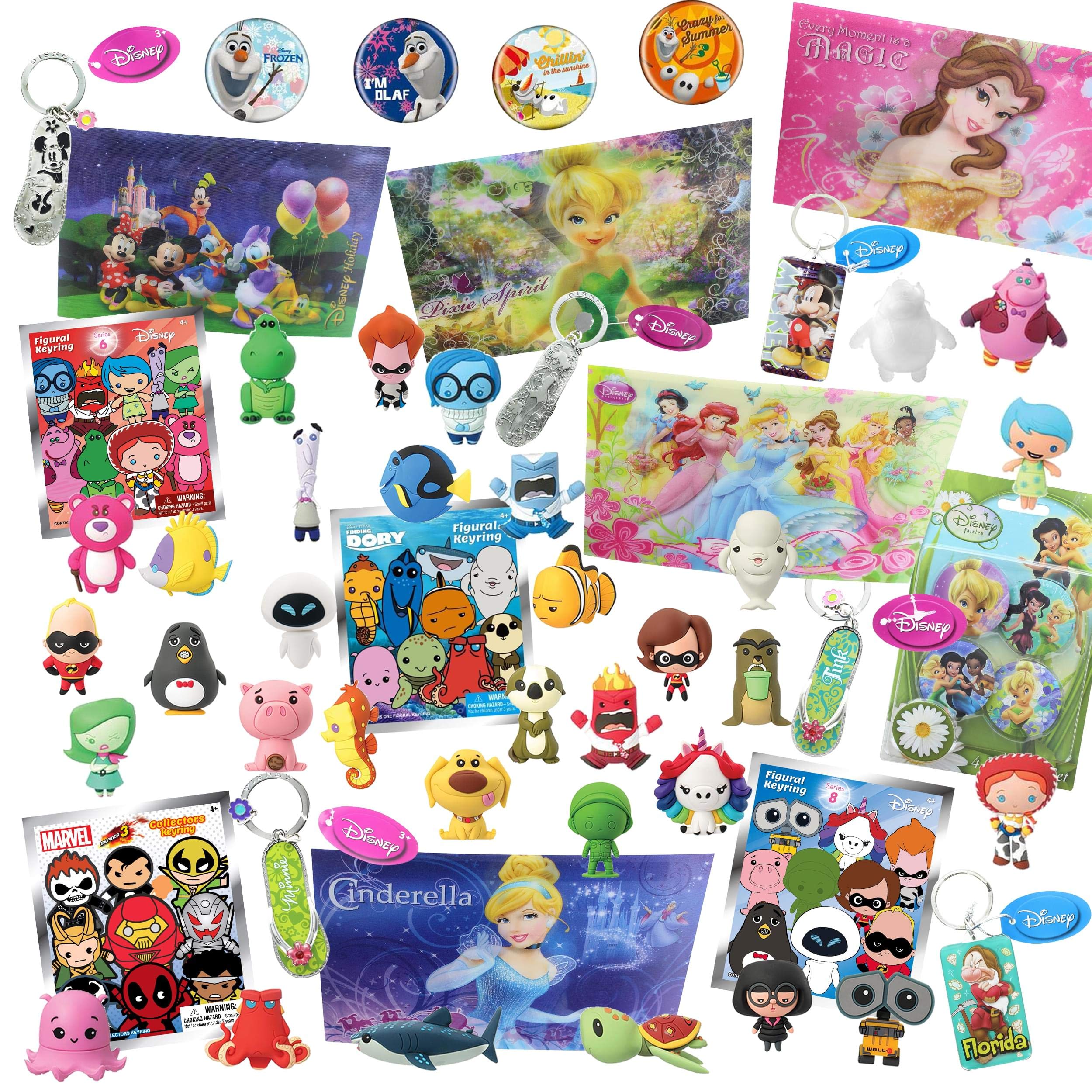 Foto 2 | Blind Bags Box Toynk Disney Looksee Con 7 Llaveros Temáticos - Venta Internacional.