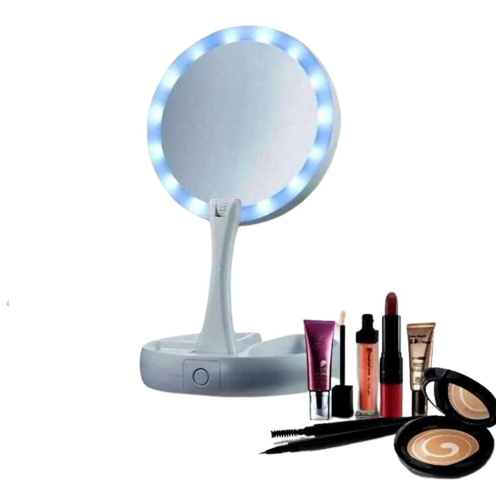 Foto 2 | Espejo con Luces Led Plegable para Maquillaje Gadgets and Fun color Blanco