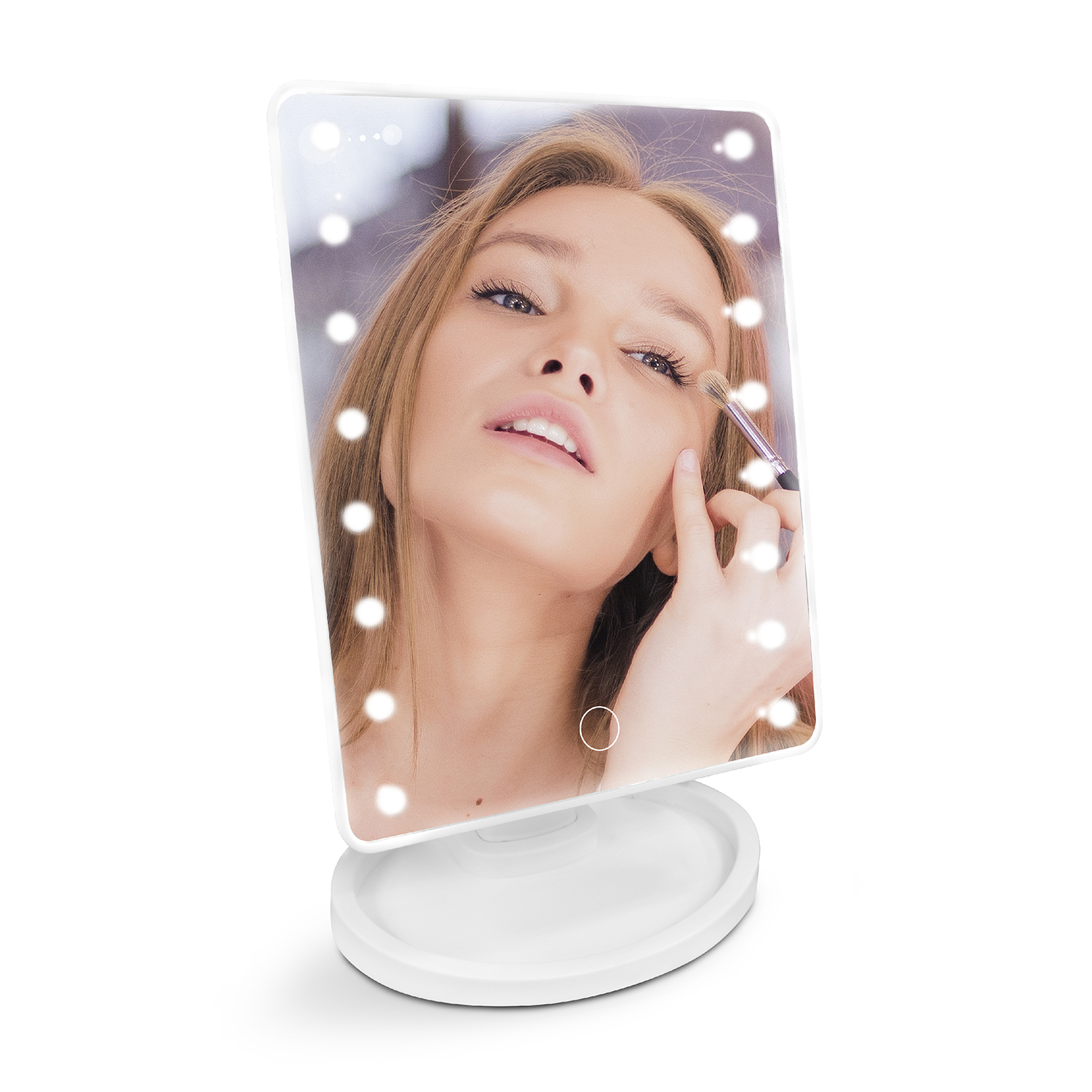 Foto 4 pulgar | Espejo para Maquillaje Touch con Luz Led Recargable