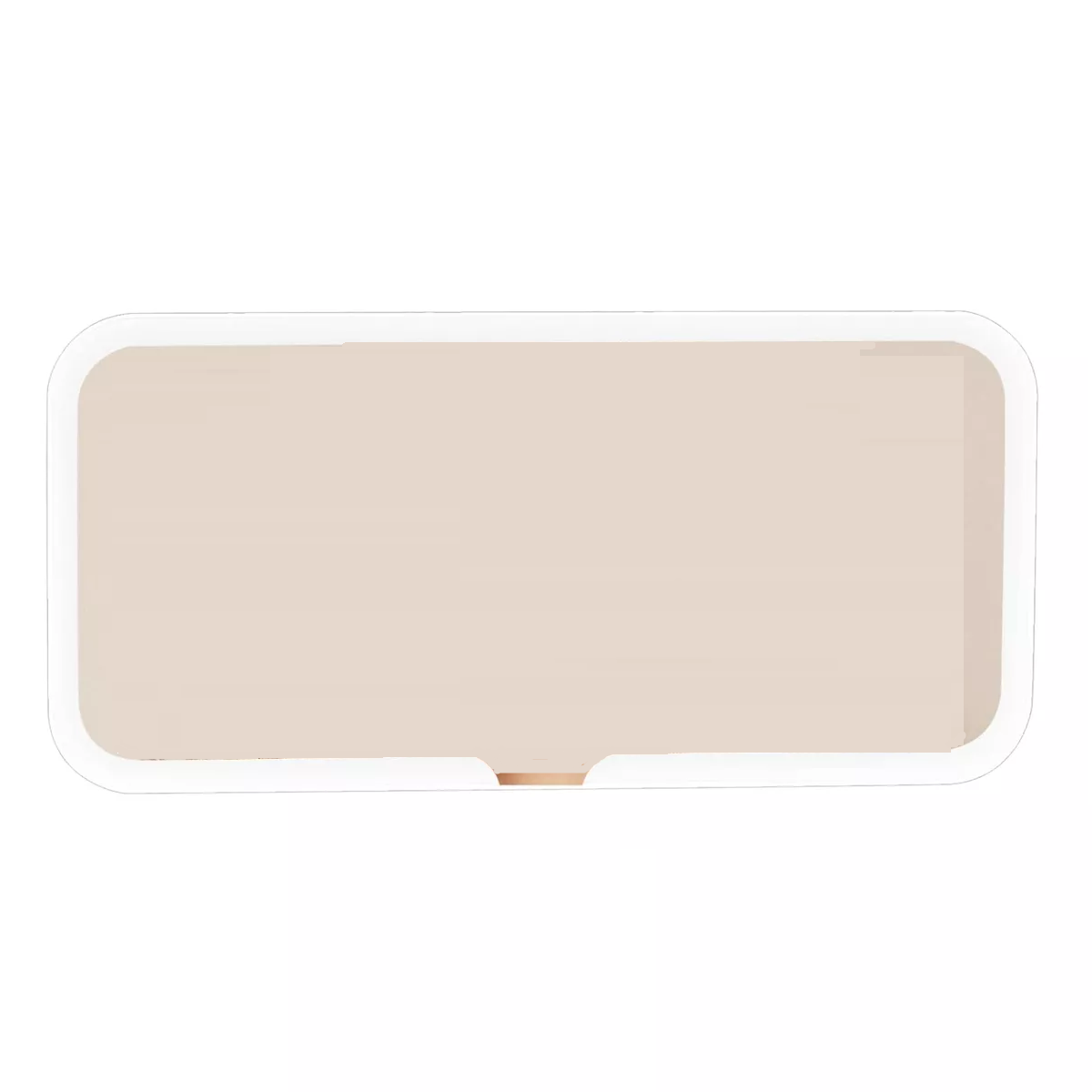 Espejo De Maquillaje Para Coche Led Visor Eo Safe Imports Esi-10265 Blanco