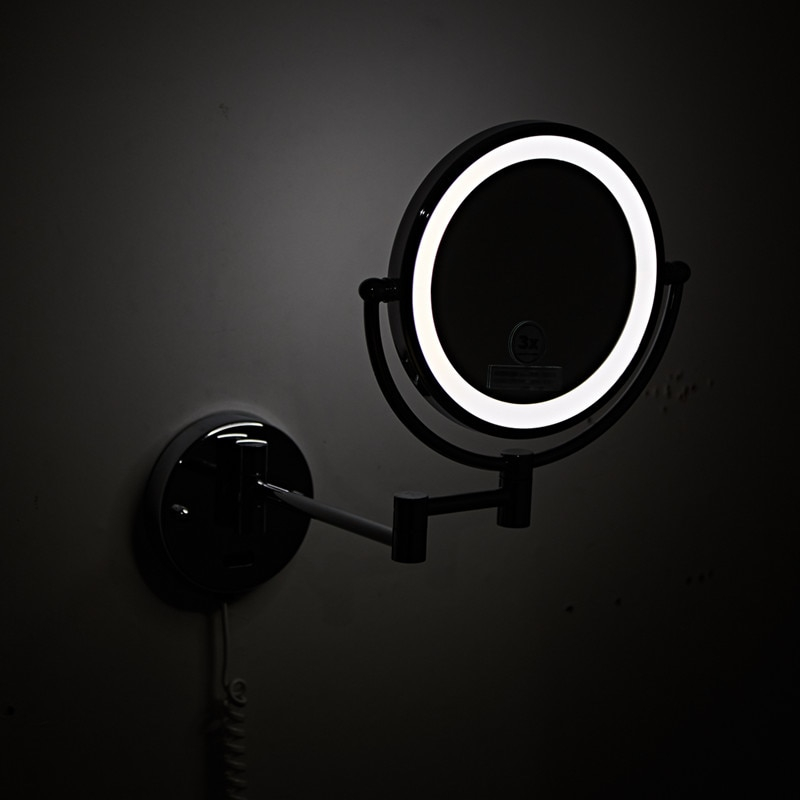 Foto 4 pulgar | Venta Internacional - Espejo para Maquillaje Led Soporte de Pared Extensible