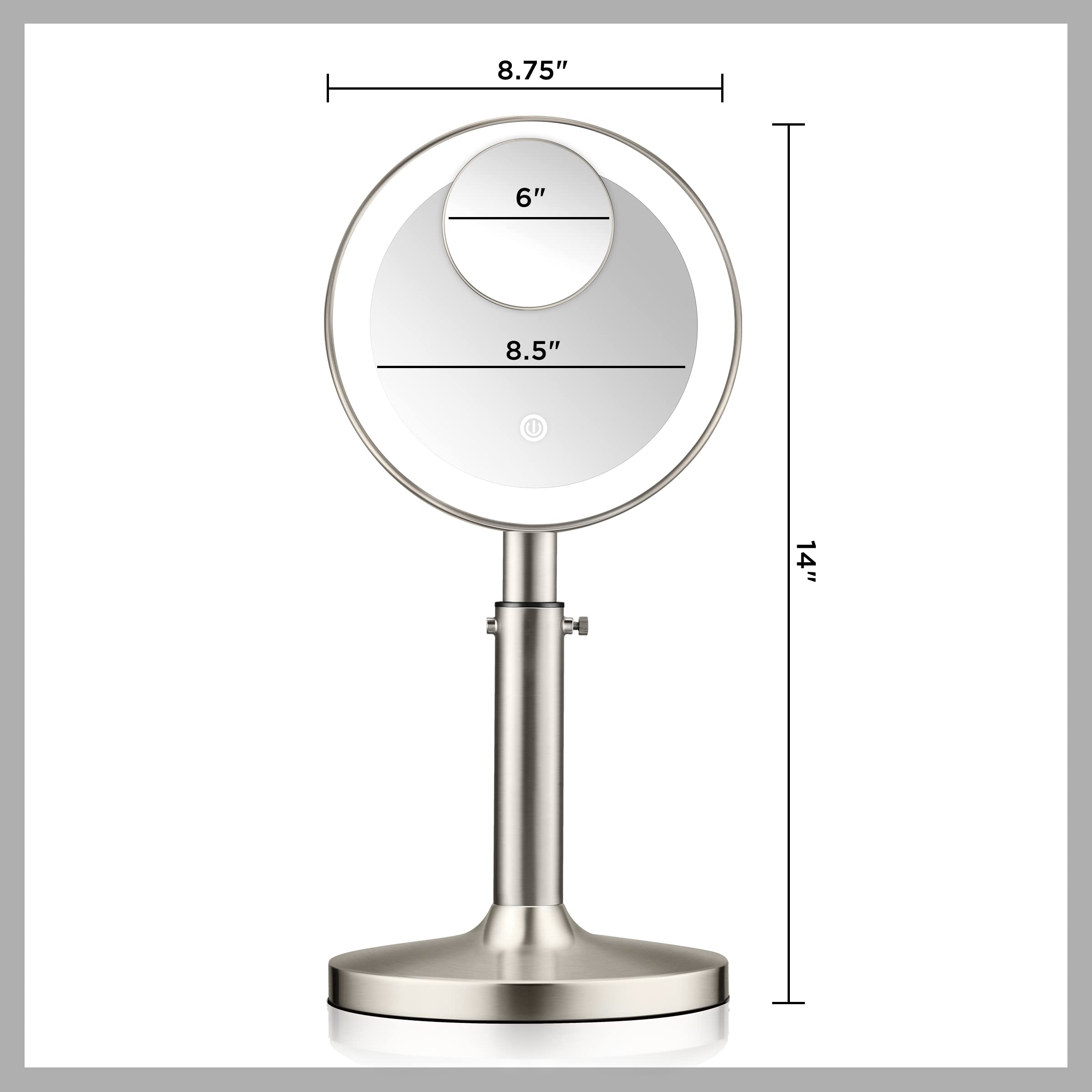 Foto 7 | Venta Internacional - Espejo Conair Telescope Led con Aumento de Punto 1x/5x