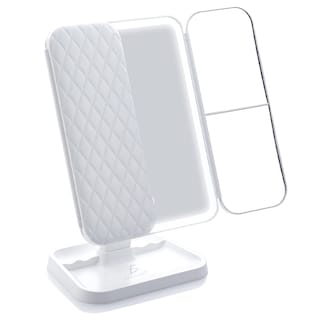 Foto 1 | Espejo De Maquillaje Iluminado De Tres Pliegues Luz Led Con Distintos Aumentos