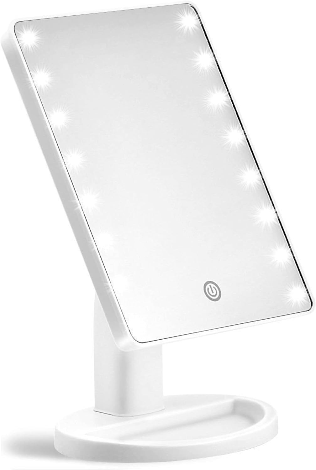 Foto 1 | Espejo de Maquillaje Luz Led Táctil Giratorio Blanco