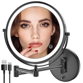 Foto 1 | Espejo de Maquillaje Rocollos Recargable de Pared con LED y Aumento 10X - Venta Internacional