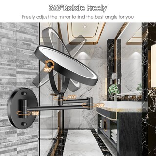 Foto 5 | Espejo de Maquillaje Rocollos Recargable de Pared con LED y Aumento 10X - Venta Internacional