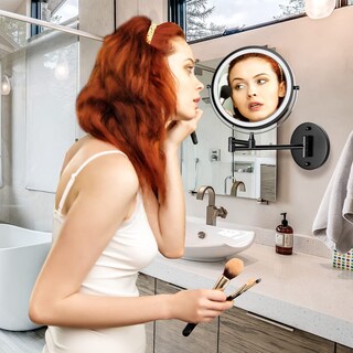 Foto 7 | Espejo de Maquillaje Rocollos Recargable de Pared con LED y Aumento 10X - Venta Internacional