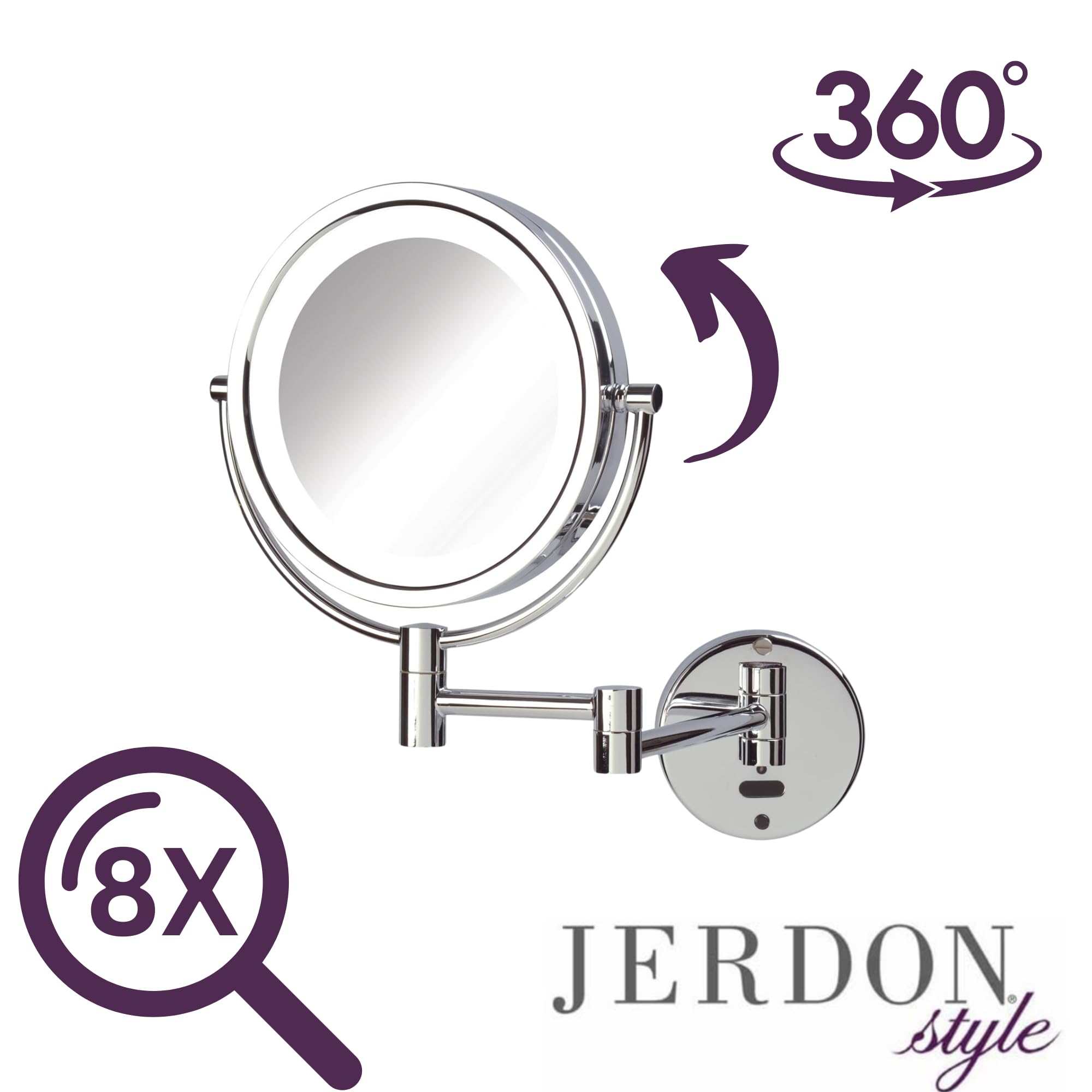 Foto 4 | Espejo de Maquillaje Jerdon Sharper Image - Venta Internacional