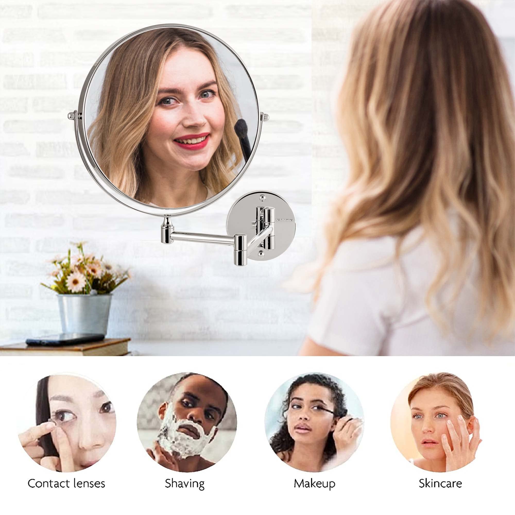 Foto 6 pulgar | Espejo de Maquillaje de Pared Ovente 9 con Aumento de 1x/10x - Venta Internacional