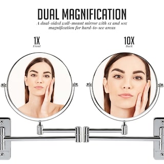 Foto 2 | Espejo de Maquillaje Ovente con Soporte de Pared y Aumento - Venta Internacional
