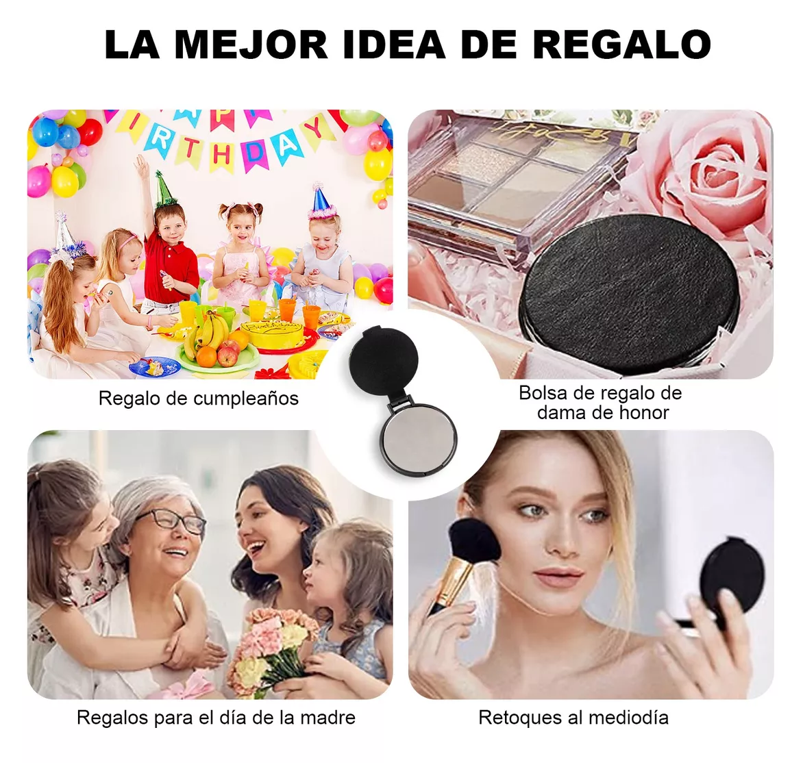 Foto 5 | Espejo Portatil Belug 50 Piezas Negro