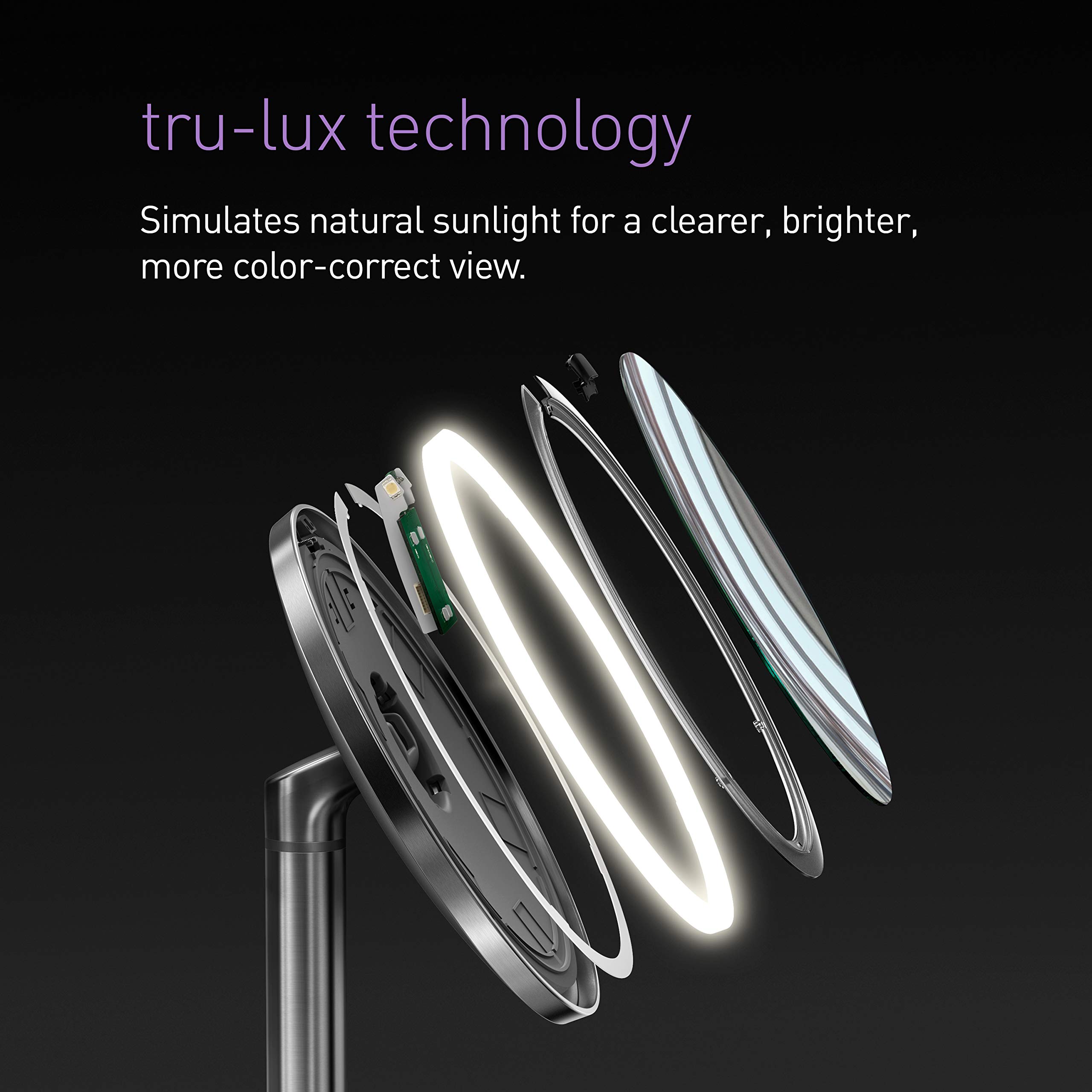 Foto 8 pulgar | Espejo De Maquillaje Con Sensor Simplehuman, Aumento 5x - Venta Internacional.