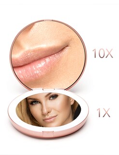 Foto 3 | Espejo De Maquillaje Fancii Con Luz Led Para Viajes, Aumento De 1x/10x - Venta Internacional.