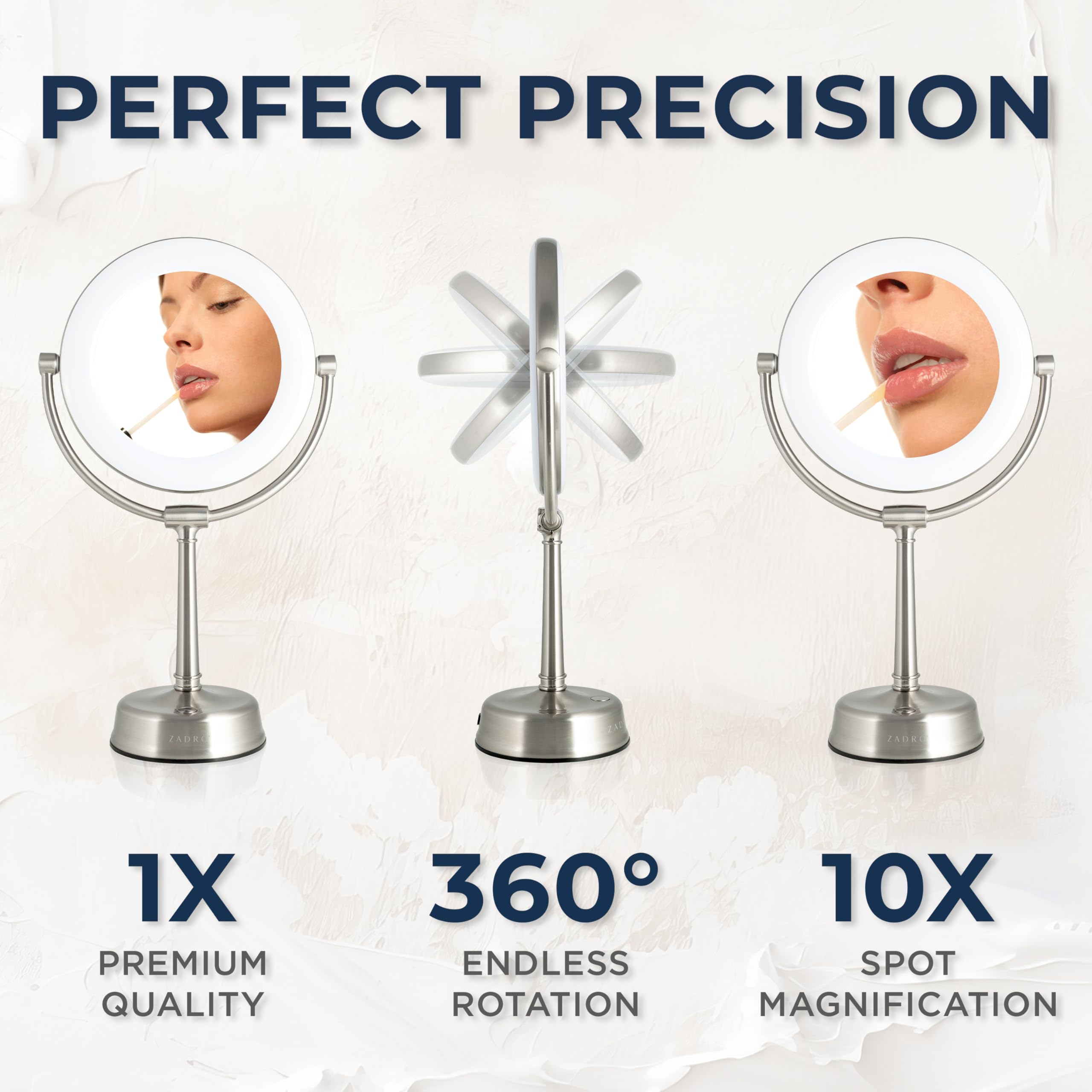 Foto 5 | Espejo de Maquillaje Zadro Lexington con Iluminación Led de 10x/1x y Aumento - Venta Internacional