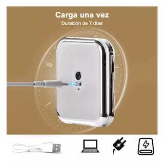 Foto 4 | Espejos Maquillaje Led Recargable Usb Eo Safe Imports Esi-18469 Plata