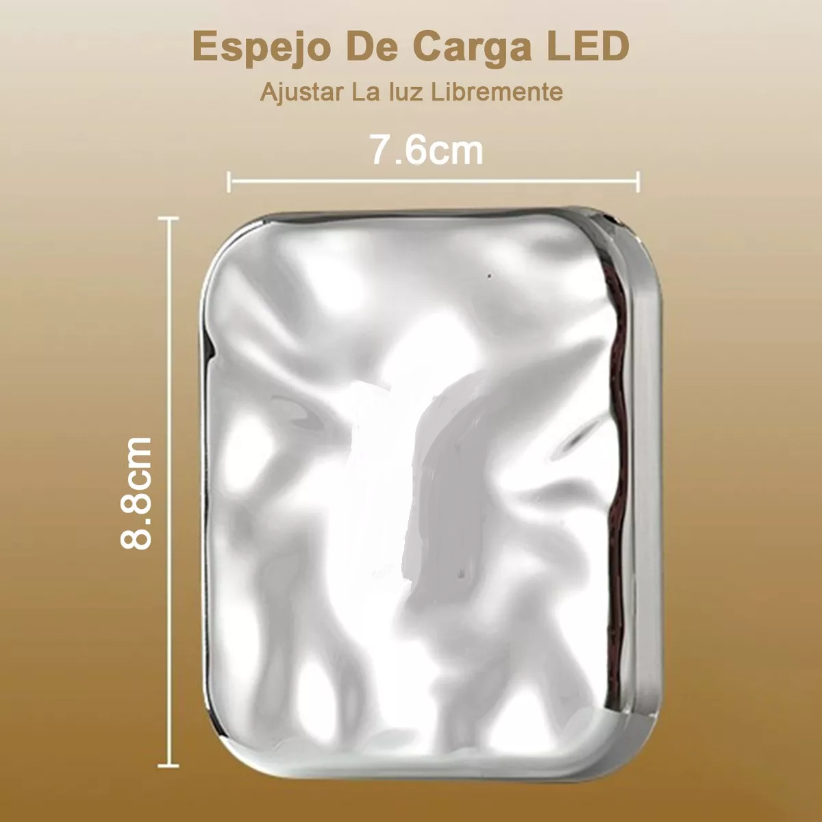 Foto 5 | Espejos Maquillaje Led Recargable Usb Eo Safe Imports Esi-18469 Plata
