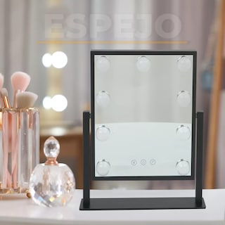 Foto 2 | Espejo Maquillaje Luz Led Eo Safe Imports Negro