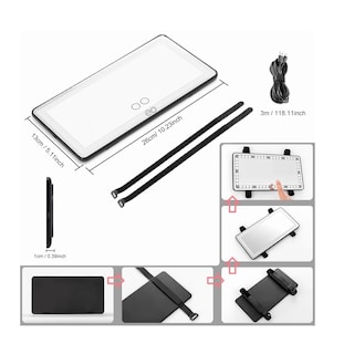 Foto 2 | Language Espejo De Maquillaje De Visera De Coche Con 3 Modos Luz Eo Safe Imports Esi-648-1 Blanco